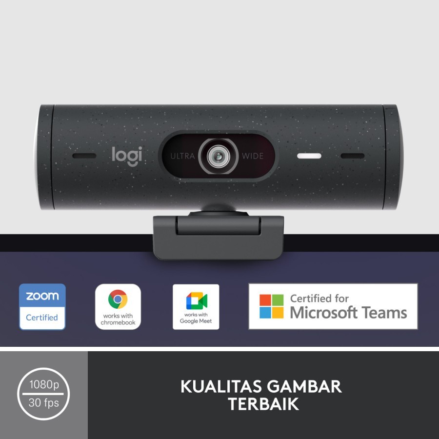 Webcam Logitech Brio 500 FHD HDR 4MP with Privacy Shutter