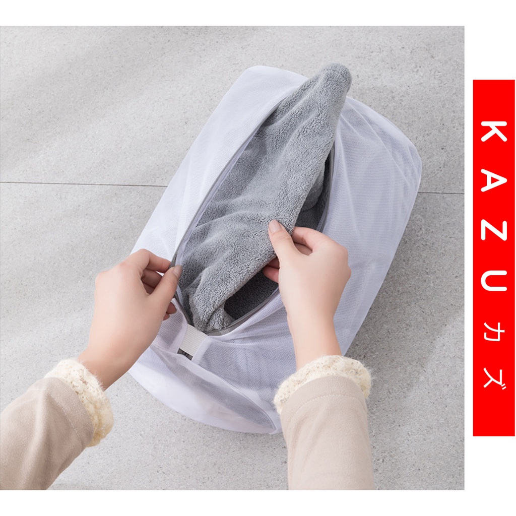 KAZU KHL156 Laundry Bag Kantong Jaring Mesin Cuci Baju Kotor Bra Celana Dalam Underwear Pakaian Bayi Halus Travel Organizer Penyimpanan Pakaian