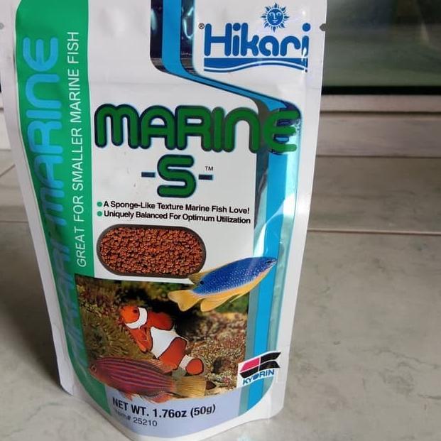 pelet ikan laut kecil nemo dori dll hikari marine s 50 gr original