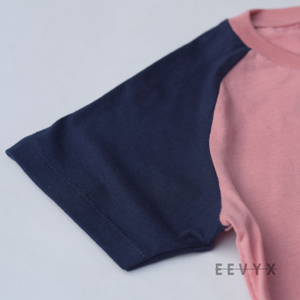 Baju Anak Laki Laki Reglan Kizzu Umur 1-12 Tahun Bahan Cotton 30S - Dusty - Eevyx Store