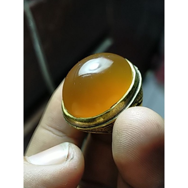 cincin batu akik natural raflesia