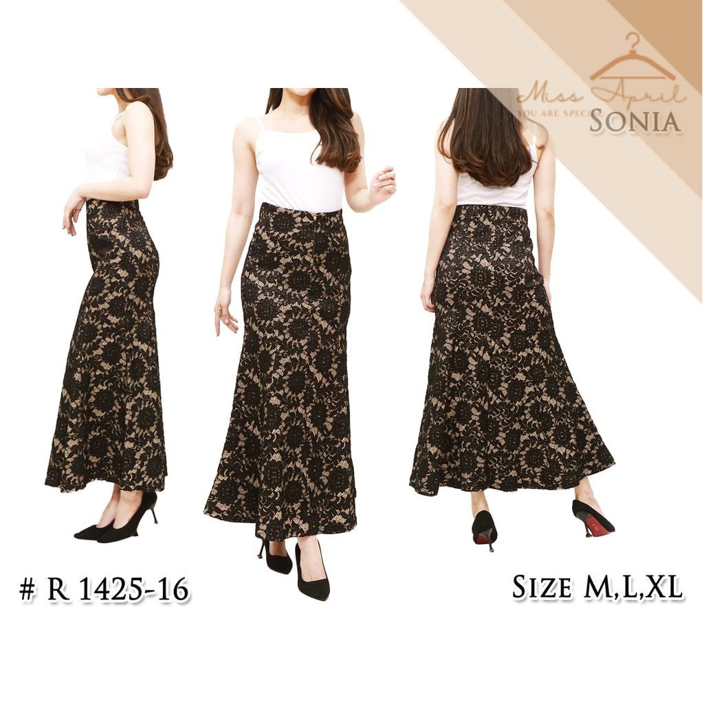 MISS APRIL ROK SONIA FULL BRUKAT PANJANG