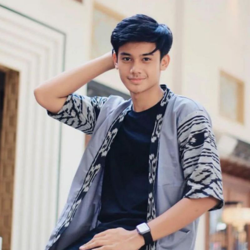 KIMONO PRIA BAJU TENUN ETNIK OUTER