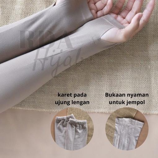 Handsock Big Size Manset Tangan Jumbo - Putih - Hitam