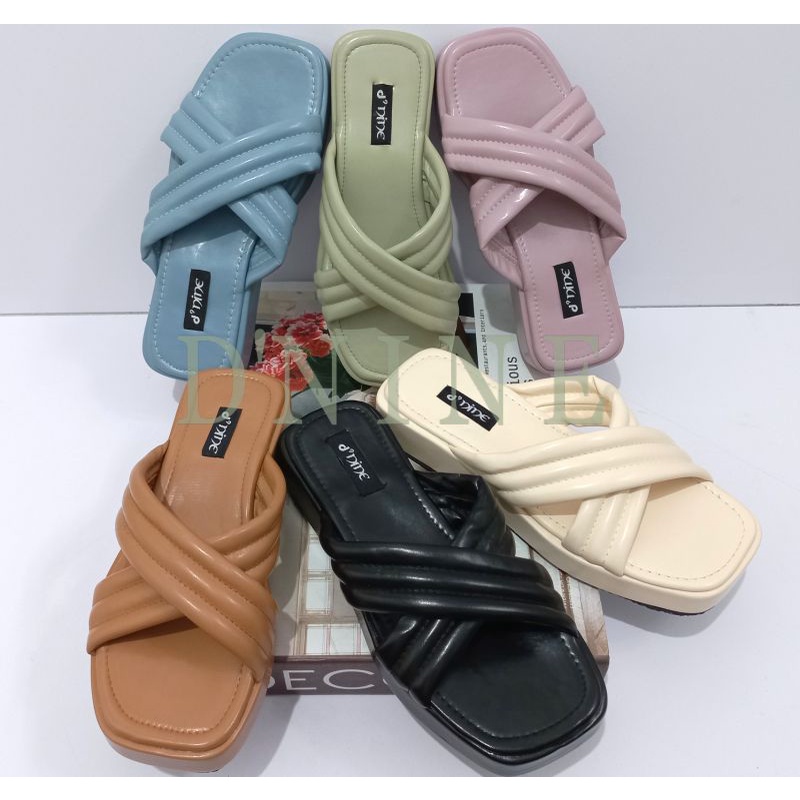 Sandal Wanita sandal wedges spon super ringan DN 01
