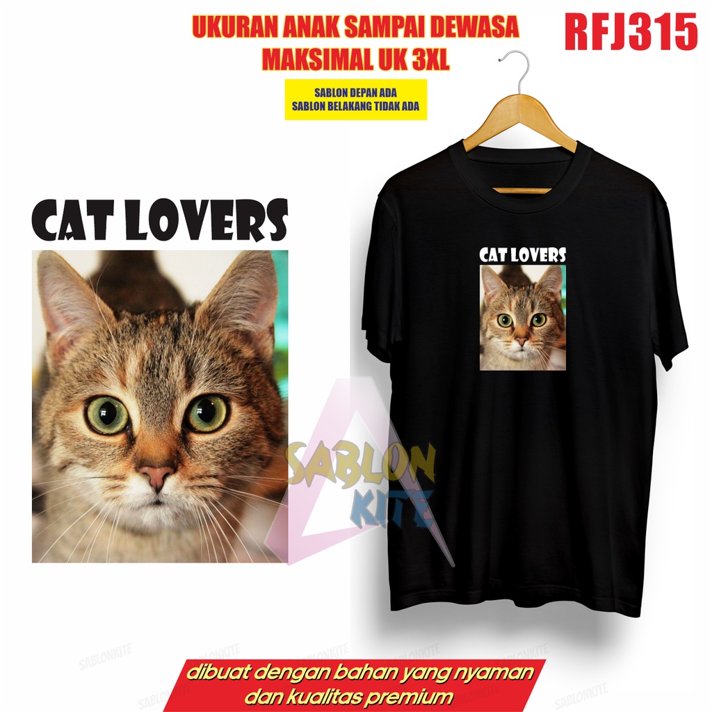 MURAH!!! KAOS KUCING RFJ315 UP TO 3XL