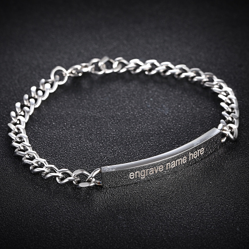 Gelang Pasangan Bahan titanium steel Untuk Pria Dan Wanita