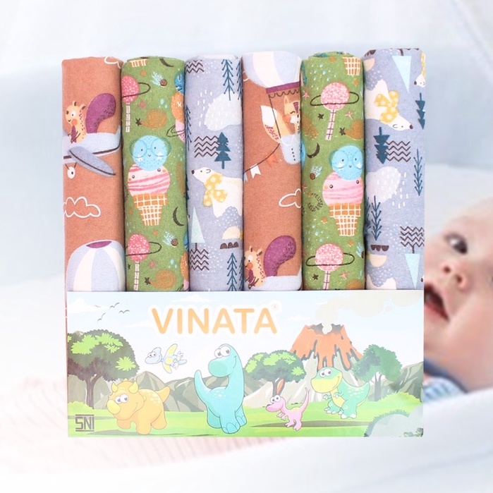 VINATA/RENE BEDONG FLANEL JUMBO UKURAN 125X90CM - BEDONG BAYI JUMBO BAHAN FLANEL MOTIF LUCU