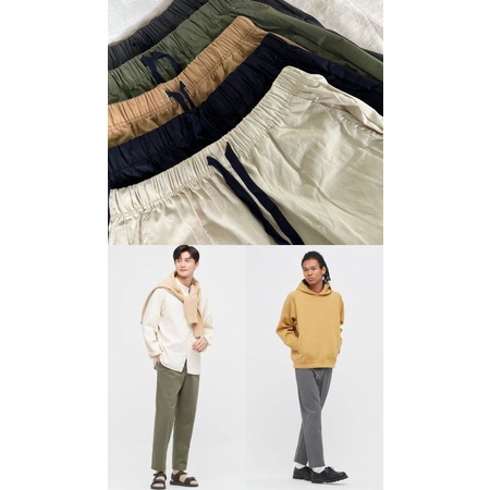 *RARE ITEM ANKLE PANTS UNIQLO ORIGINAL SISA EXPORT XL DARK GREY ONLY*