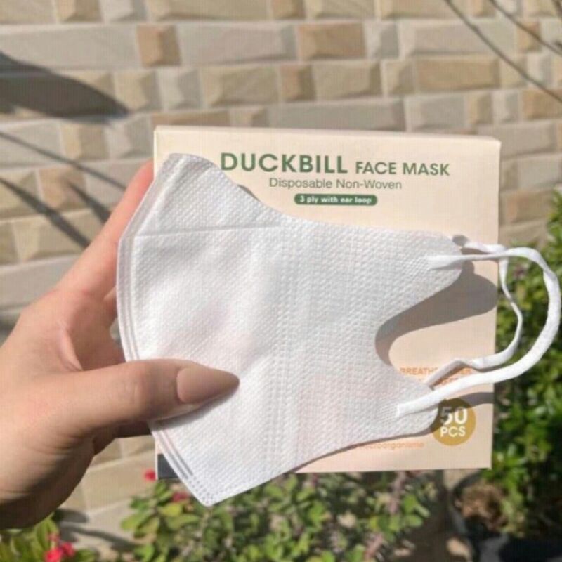 MASKER DUCKBILL Y&amp;B CARE EMBOS KUALITAS PREMIUM ISI 50 PCS /BOX