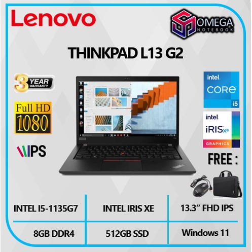 LENOVO THINKPAD L13 G2 I5 1135G7 8GB 512SSD IRISXE W10 13.3&quot;FHD IPS