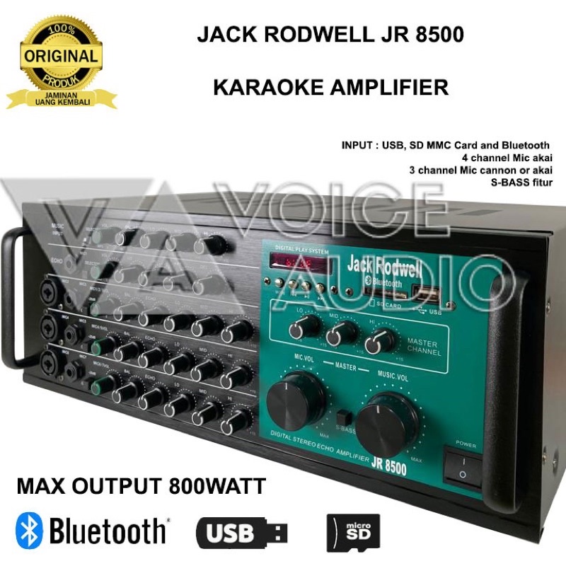 amplifier amply power mixer Jack Rodwell JR 8500