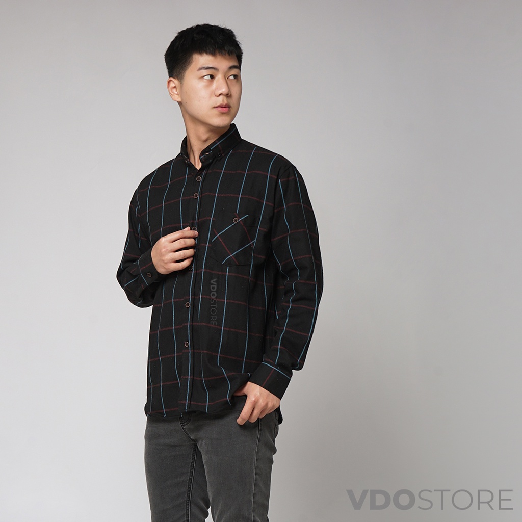 KEMEJA FLANEL PRIA 04 RED AND BLUE WINE - M L XL - KEMEJA LENGAN PANJANG VDOSTORE DEWASA BAJU FLANNEL TANGAN PANJANG HITAM NAVY ABU MOTIF KEMEJA COWOK MURAH DEWASA SANTAI TEBAL KUALITAS IMPORT BAJU CATUR PANEL FANEL