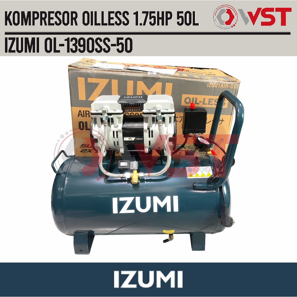 Kompressor Oilless 1.75HP IZUMI OL-1390 SS-50 / OL-1390SS-50 / OL1390