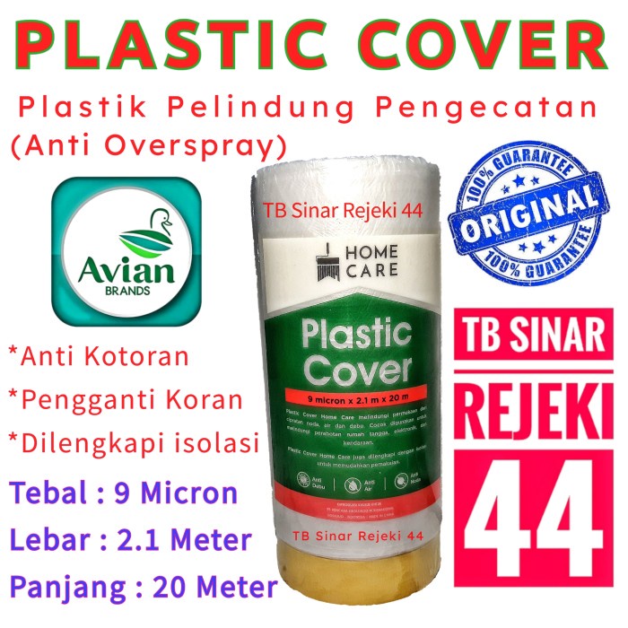 

HOMECARE PLASTIC COVER HOME CARE PLASTIK MASKING TAPE PENGGANTI KORAN - PROMO TERBAIK