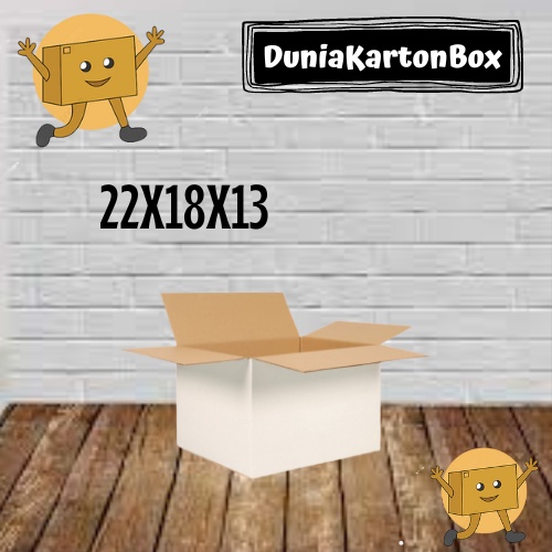 

(min order 5pcs)Kardus/Dus/Box Whitekraft Ready ukuran 22x18x13cm
