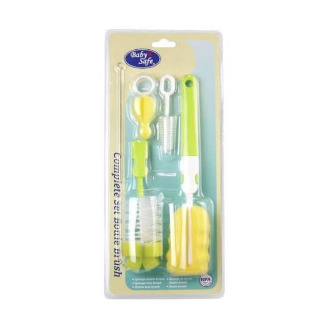 BABYSAFE MURAH SIKAT BOTOL COMPLETE SET BRUSH / SPONGE BRUSH PEMBERSIH BOTOL SUSU BOTTLE &amp; NIPPLE CLEANING BRUSH BS369 / BS 368 BABY SAFE