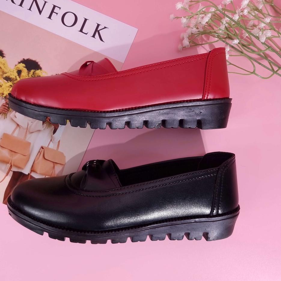Promosi Spesial--Sepatu Loafer Joana Wanita Livana Slop Flat Shoes Kekinian Murah Formal Kerja Casua