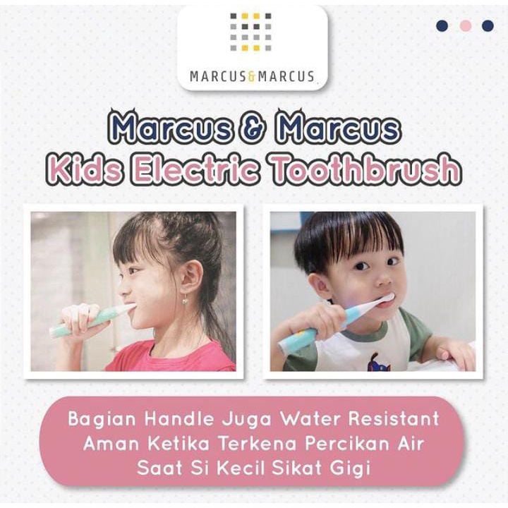 Marcus and Marcus Kids Sonic Electric Toothbrush Sikat Gigi Anak elektrik (sikat gigi anak)