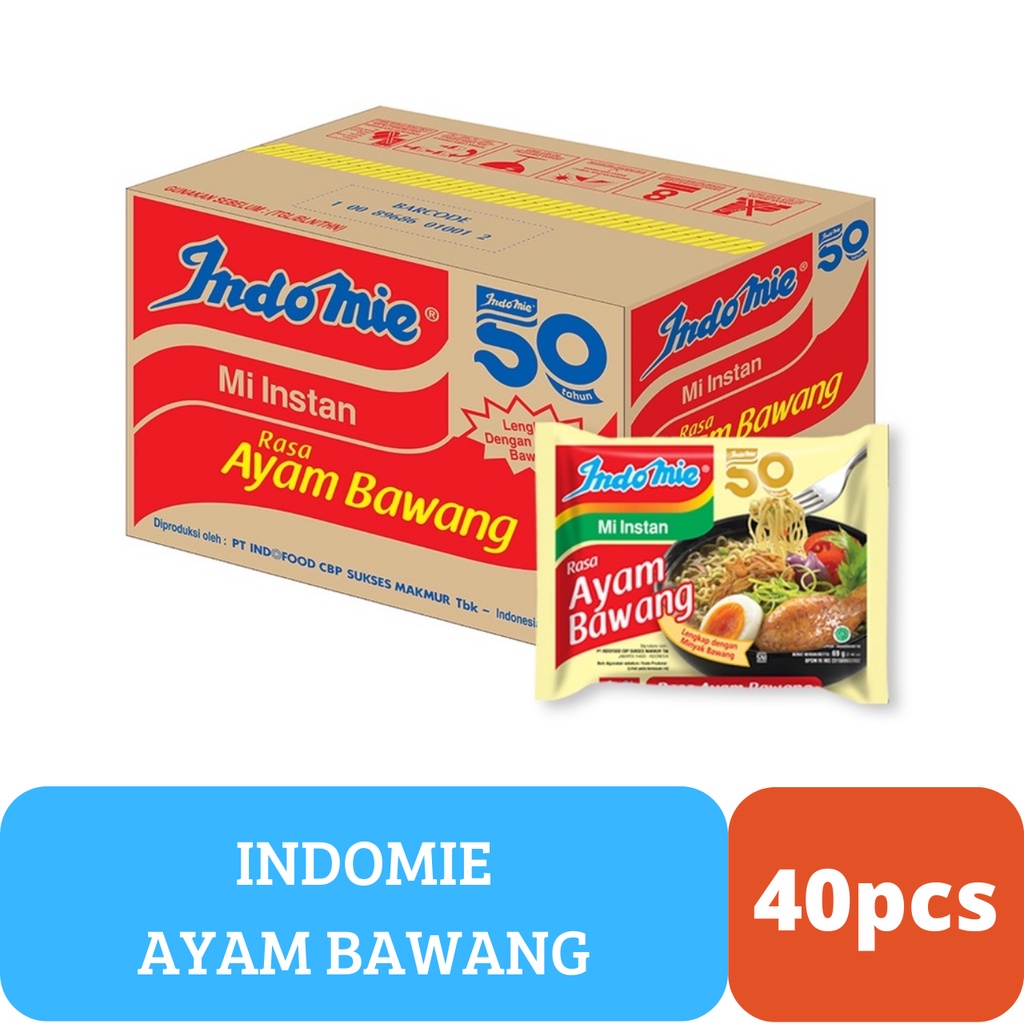 

Indomie 1 Dus Ayam Bawang Isi 40 Pcs/ Mie instant Kuah Indomie