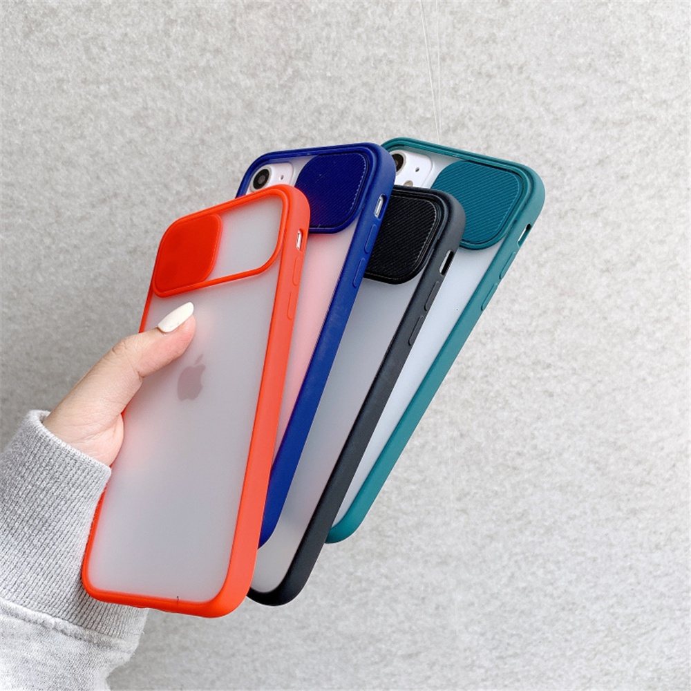 COD Shockproof Push pull Camera Protection Phone Case For iPhone 11 12 Pro mini Max Soft Silicone Cover Case