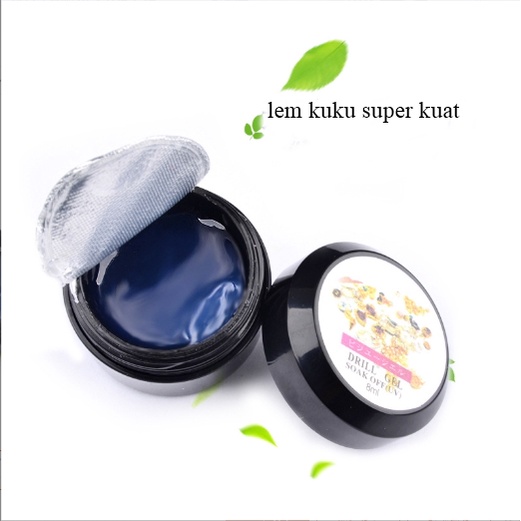 Lem kuku Gel Transparan Super Lengket isi 8ML untuk Permata Nail Art