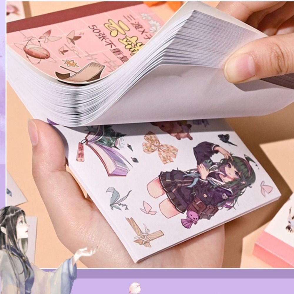 Lanfy Alat Tulis Stiker Buku Tanaman Hijau Kawaii Stiker Hias Tangan Akun Hadiah Siswa Album Foto Jurnal Sumber Bahan Decals