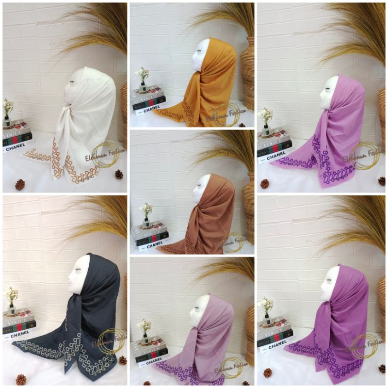 DEENAY KW HIJAB MOTIF JOURNEY ALMA LASERCUT