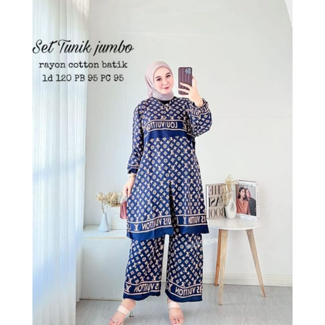 setelan tunik jumbo