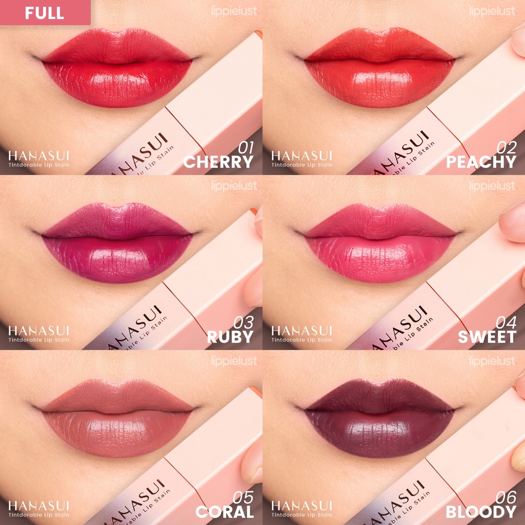 GS018| HANASUI LIP CREAM LENGKAP 1-16 / HANASUI TINTDORABL;E