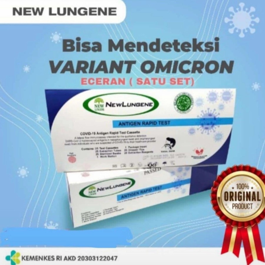 New Lungene Antigen Swab Deteksi Covid Omicron dan Delta Exp 2024