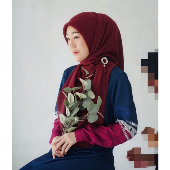 Bros / Bross Jilbab Kerudung Dada Simple Murah Kekinian