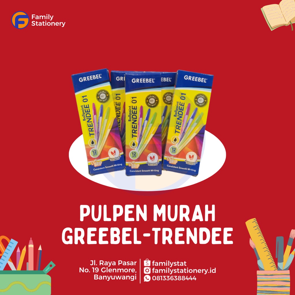 

(Ecer) Pulpen Murah Greebel | Trendee