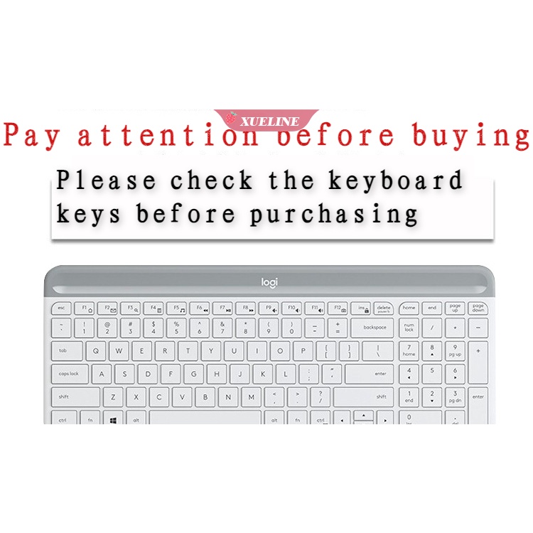 Film Pelindung keyboard Komputer desktop Bahan Silikon Transparan Tahan Debu Untuk Logitech K580 / MK470