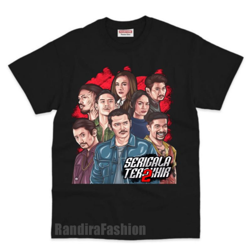 Tshirt | KAOS DISTRO UNISEX SERIGALA TERAKHIR 2 BAHAN PREMIUM