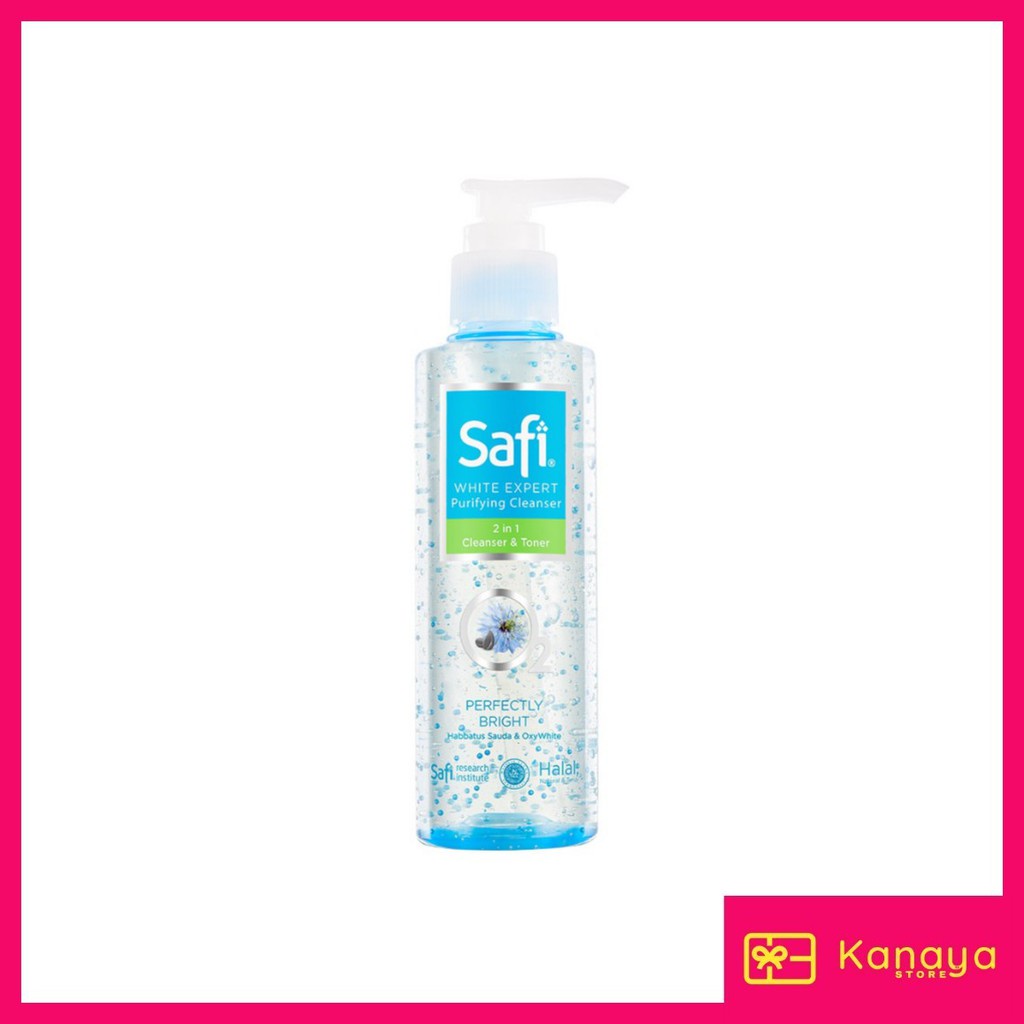 (BISA COD) Safi White Expert Cleanser 2 in 1 Cleanser &amp; Toner 150 ml