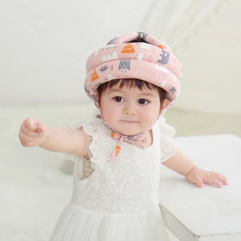 Helm Topi Pelindung Kepala Anak Bayi Balita Anti Bentur Baby Head Protector Helm Protective Hat