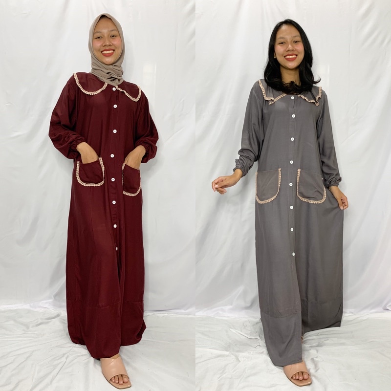 GAMIS ANDIN GAMIS POLOS GAMIS RAYON JUMBO