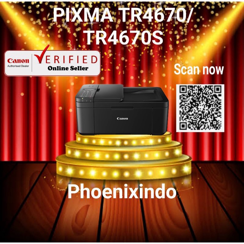 Printer Canon PIXMA TR4670S TR4670 S 4670S TR 4670 Print,Scan,Copy,Fax,Wifi pengganti TR4570s