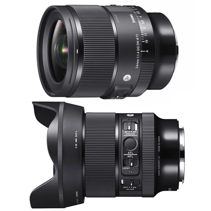 Sigma Lens 24mm 24 mm F/1.4 DG DN Art For Sony E Black