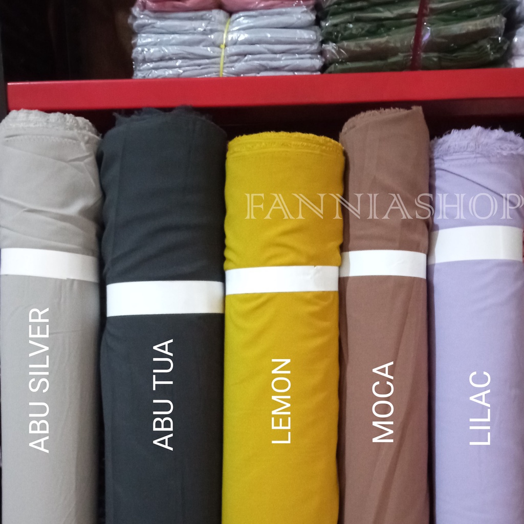 Kain wolfis / woolpeach grade A / wolvis harga per setengah meter