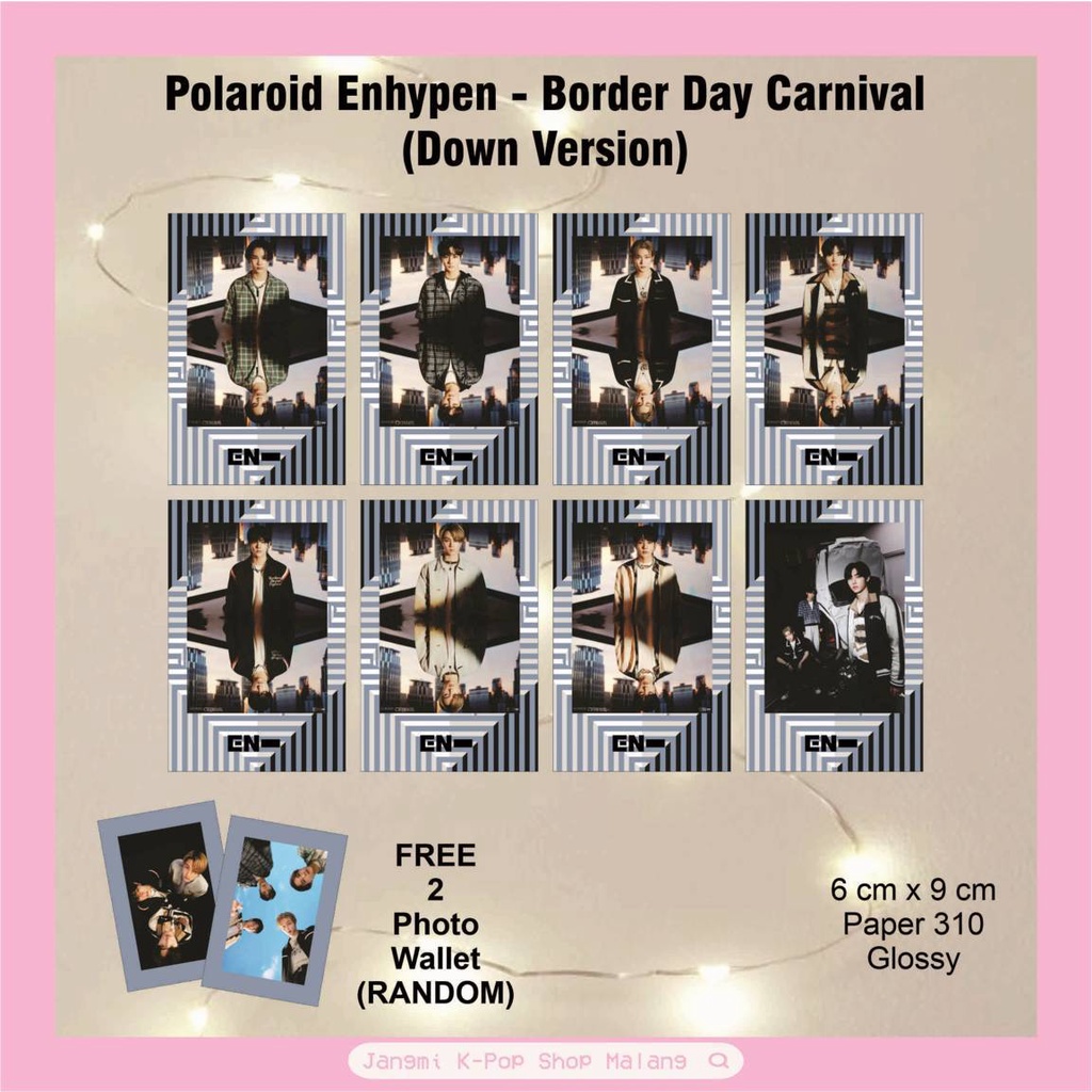 [8 PCS] Polaroid Enhypen - Border Carnival (Drunk Dazed) | Enhypen Border Carnival | Enhypen Drunk D