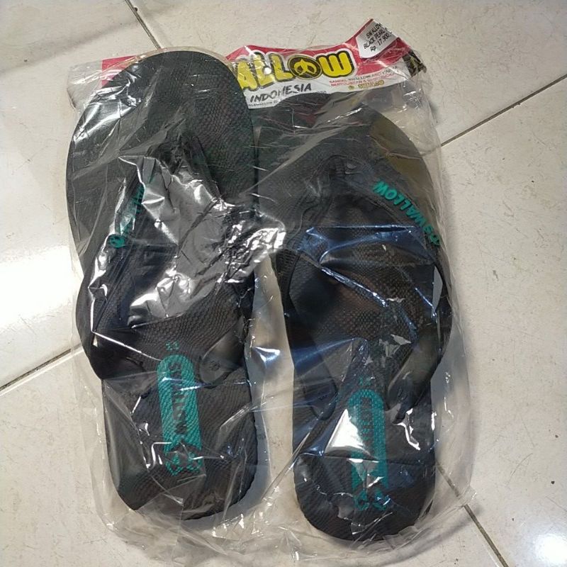 Sendal Jepit Swalaw Black ukuran No 11/ Sandal Swalaw Hitam ukuran No 11 ukuran jumbo