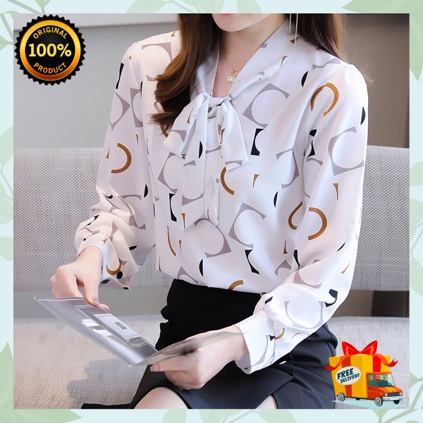 Baju Atasan Wanita Korean Style Blous Remaja Terbaru Buju Cewe Formal Atsan Fashionable Blouse Wanit