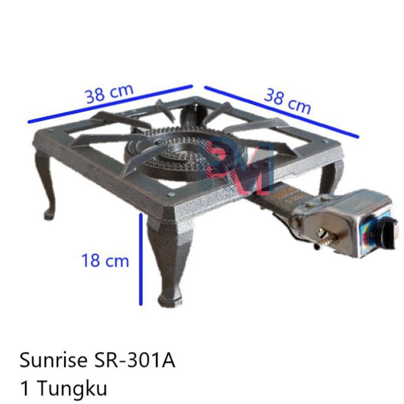 [ ⭐⭐⭐⭐⭐ ] Kompor cor besi api seribu Sunrise 301 auto otomatis