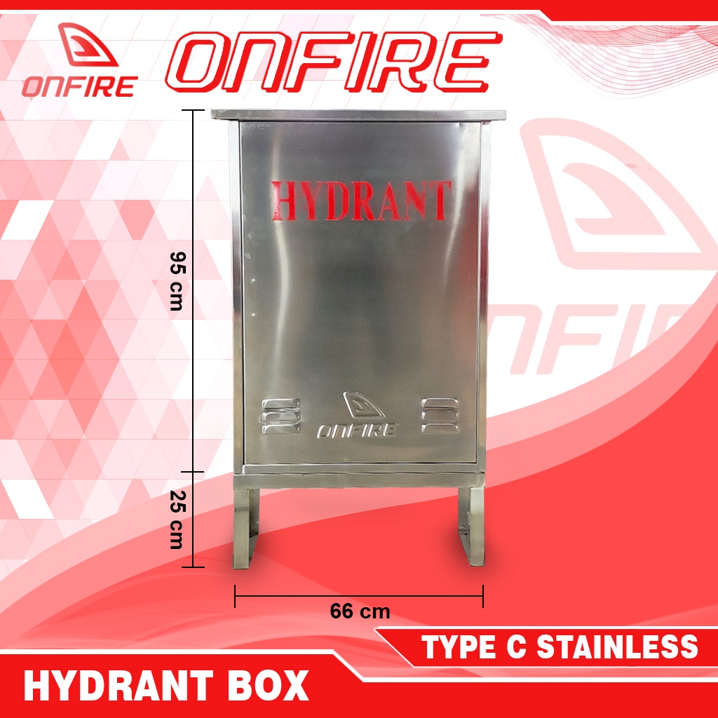 Box Hydrant Type C (Tanpa Kaca) - Stainless 304 HL - ONFIRE