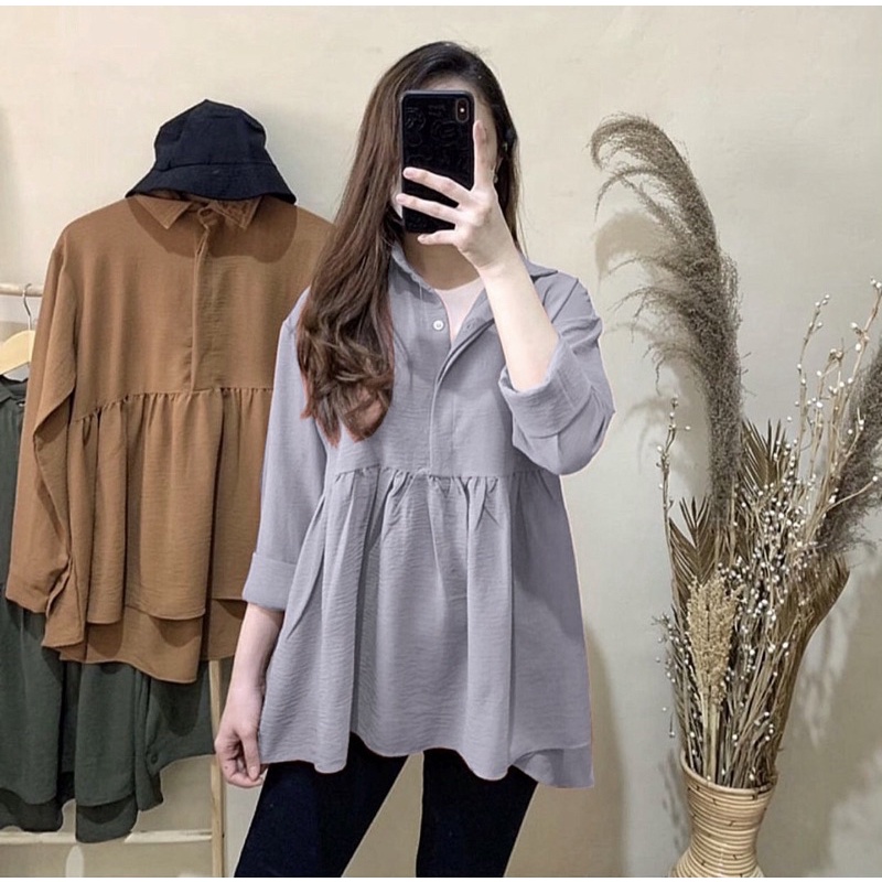 ALIA BLOUSE KATUN RAYON CRINKLE / BLOUSE MUSLIM WANITA