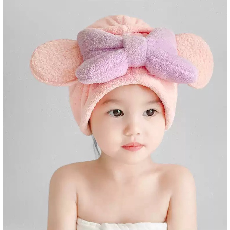 Handuk Keramas Anak/Handuk Mandi Lucu/Handuk Mandi Anak/Topi Keramas/Handuk Pengering Rambut/Handuk 