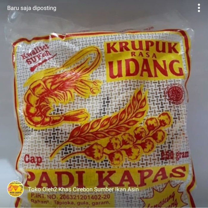 

PROMO Kerupuk Udang PADI KAPAS Super - Udang