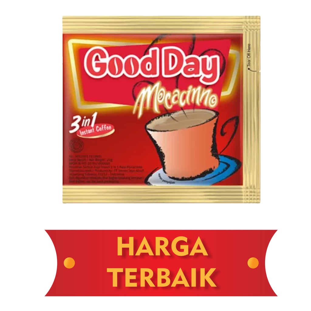 

SLEBEWWW MURAHNYA KOPI GOOD DAY MOCACINNO 1 SACHET